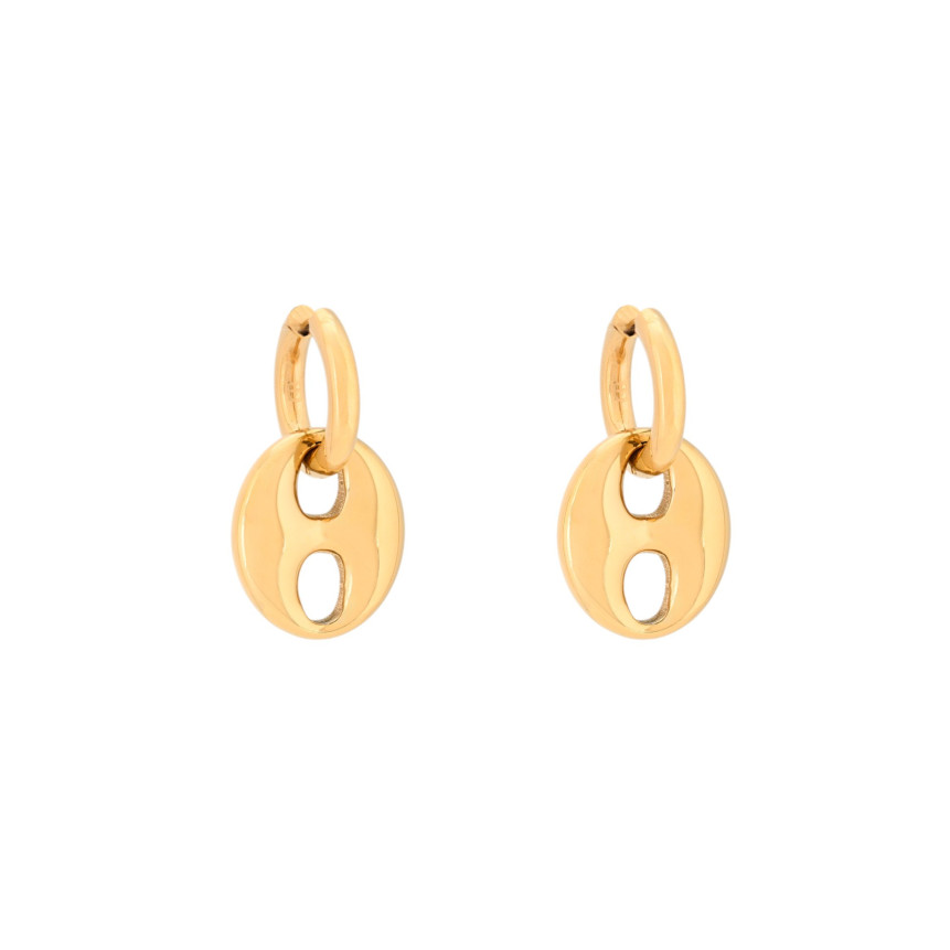 Argolas Glamour com pendente grande
