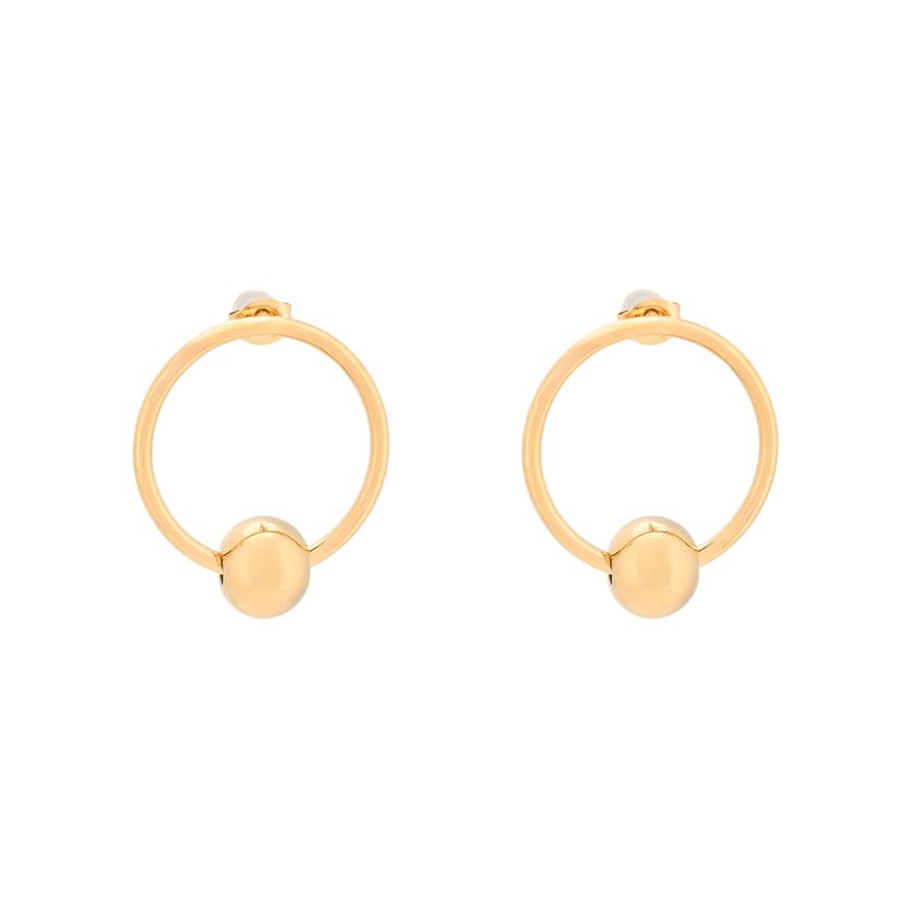 Boucles d'oreilles Glamour avec petite boule