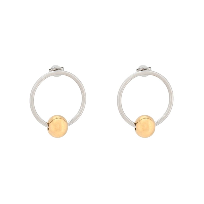 Boucles d'oreilles Glamour avec petite boule