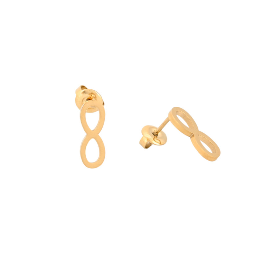 Boucles d\'oreilles en acier infini GB