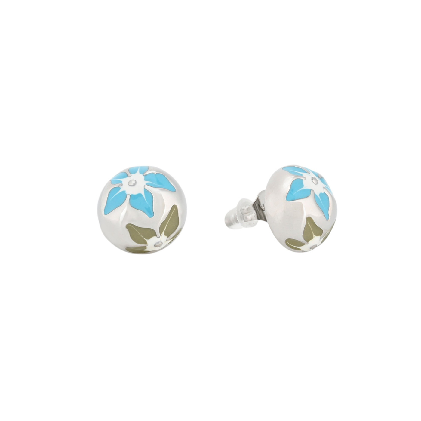 Boucles d\'oreilles fleurs rondes GB