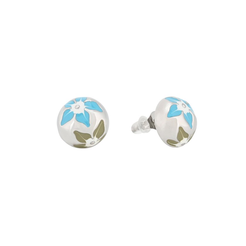 GB round flower earrings
