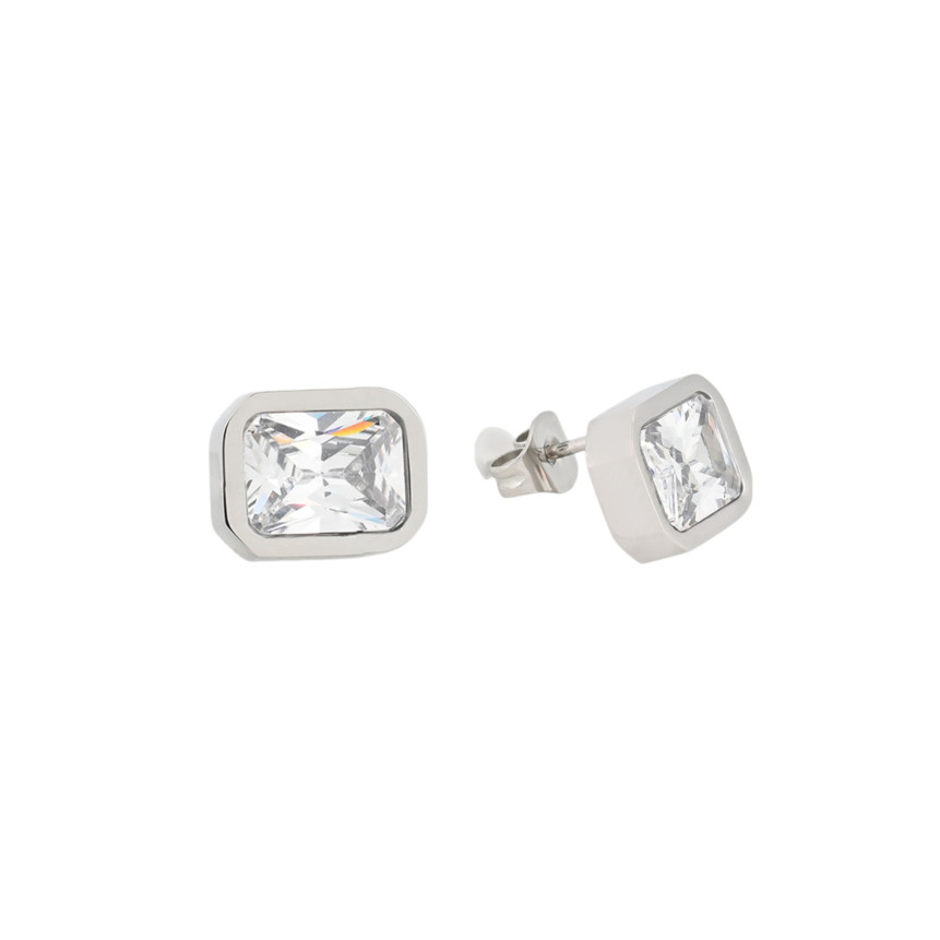 Boucles d\'oreilles pierre linéaire GB