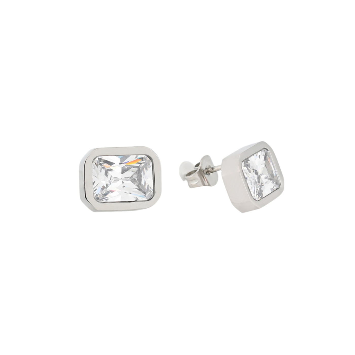 Boucles d\'oreilles pierre linéaire GB