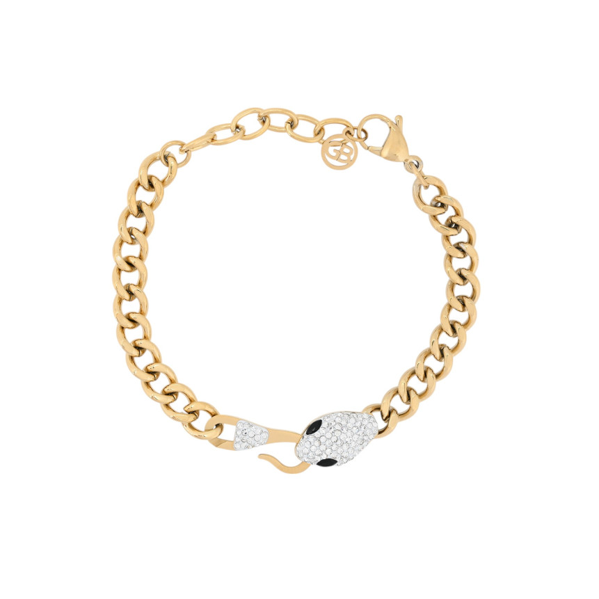 Bracciale in acciaio serpente GB