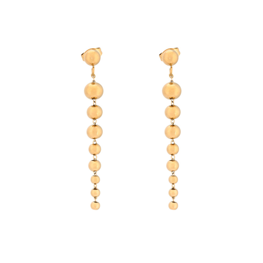 Steel earrings long balls GB
