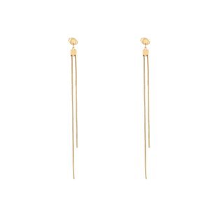 Boucles d'oreilles en acier long simple GB