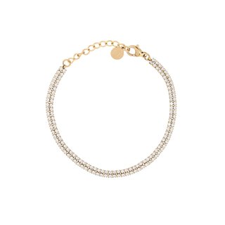 Pulseira Riviera dupla com zircônias