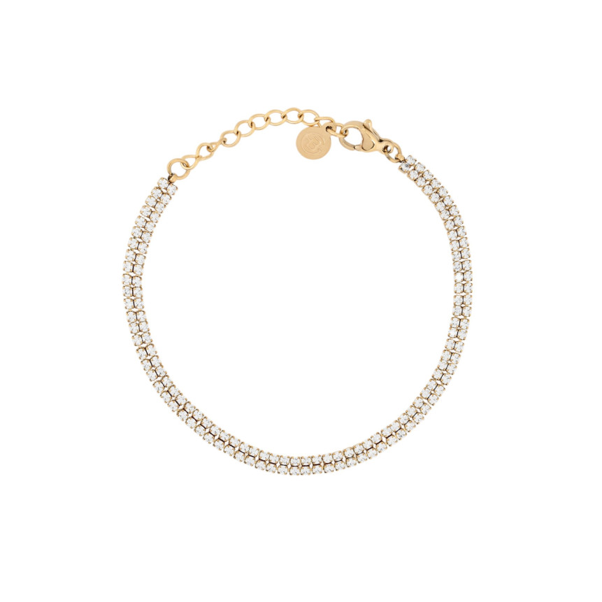 Pulseira Riviera dupla com zircônias