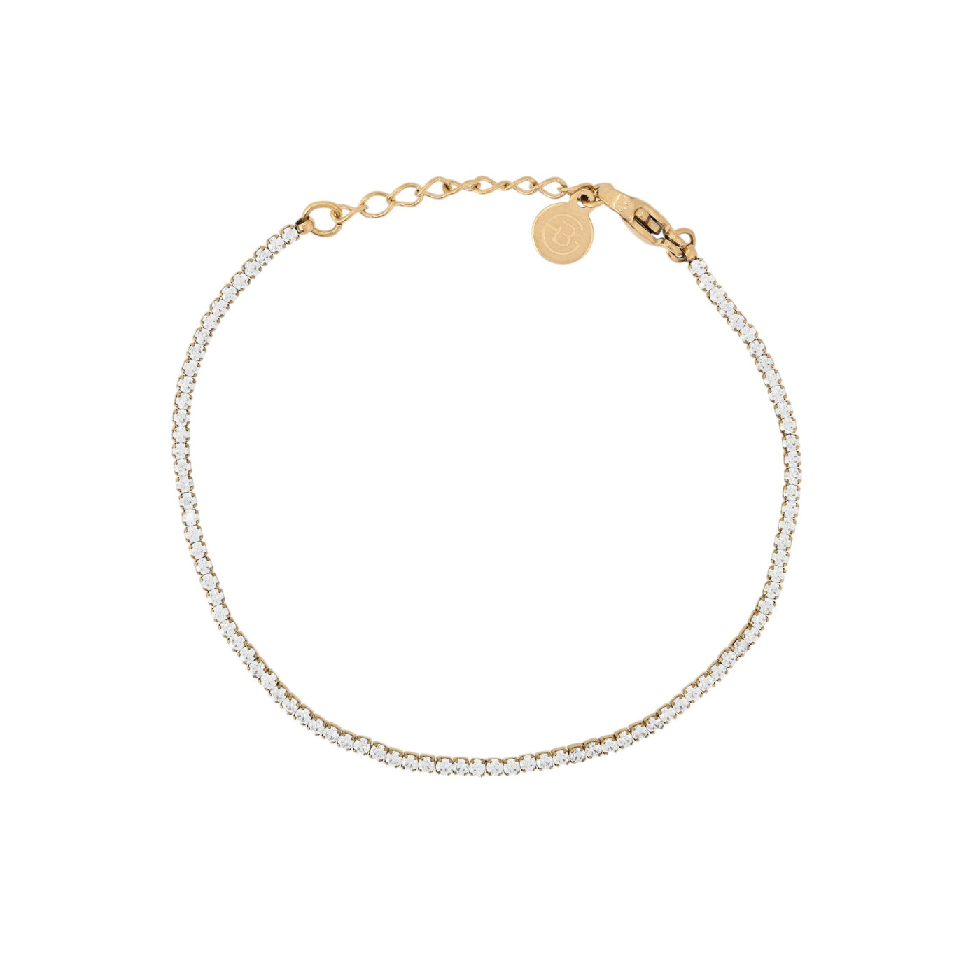 Pulseira riviera em aço super fina GB