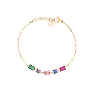 Pulseira em aço formas geométricas GB