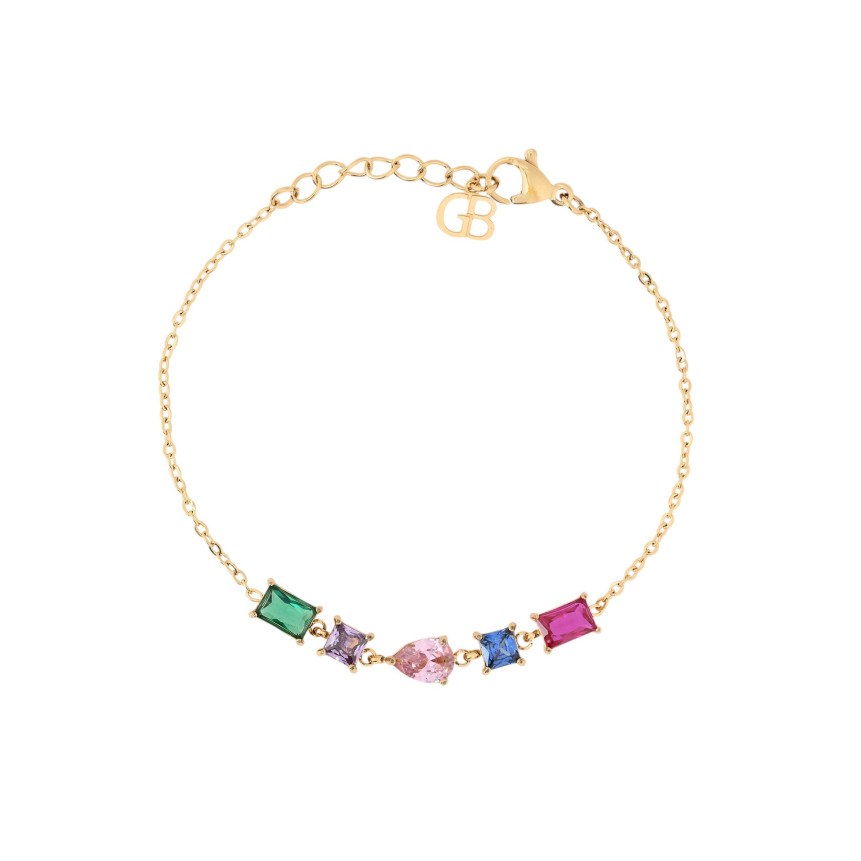 Pulseira em aço formas geométricas GB