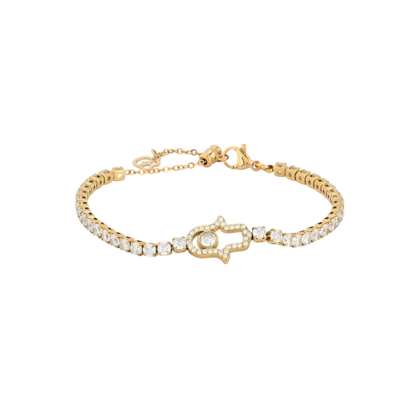 Pulseira riviera em aço mão GB