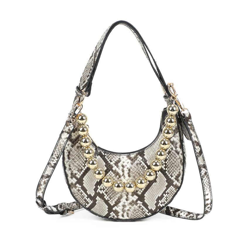 Bolso de hombro con estampado animal