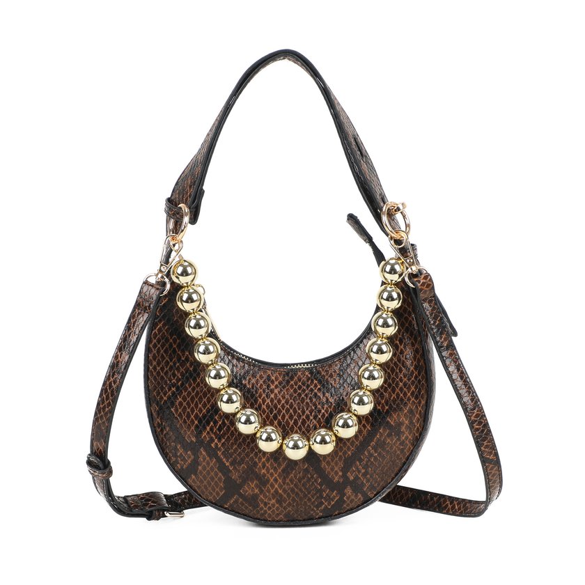 Bolso de hombro con estampado animal