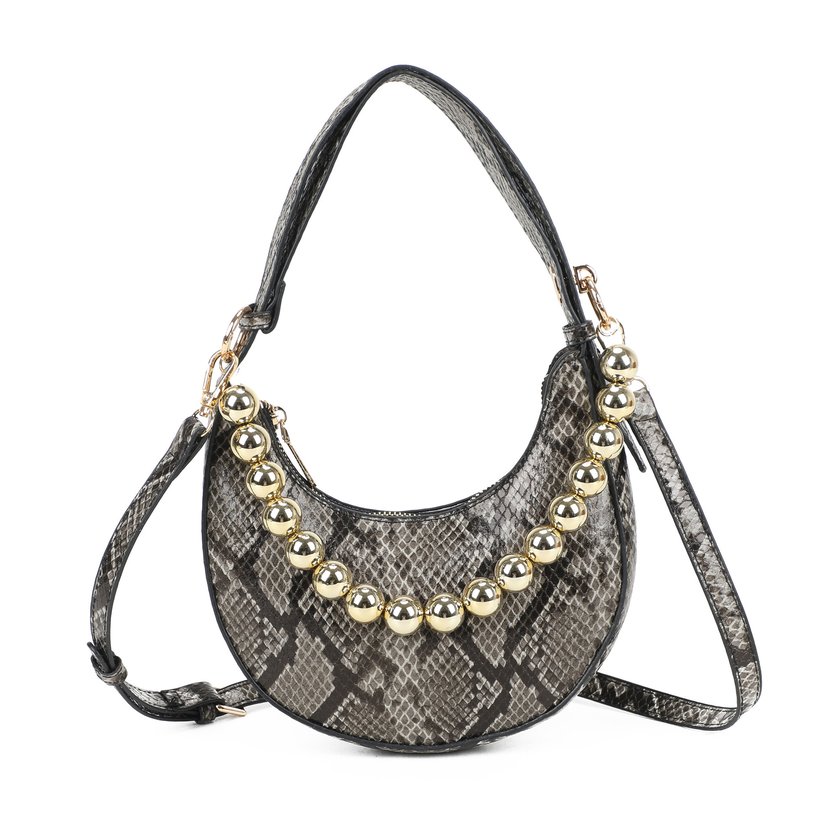 Bolso de hombro con estampado animal