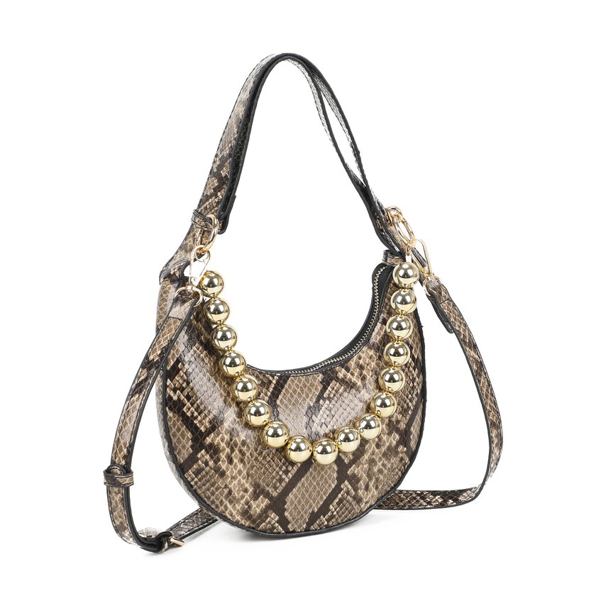 Bolso de hombro con estampado animal