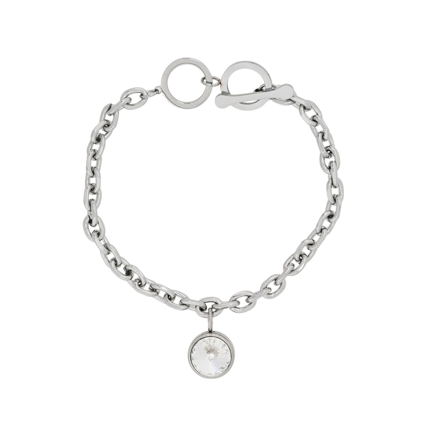 Bracciale Glamour semplice con brillante