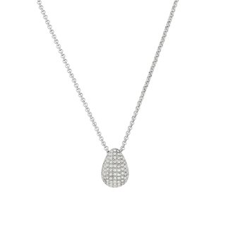 Delicate drop necklace with diamonds