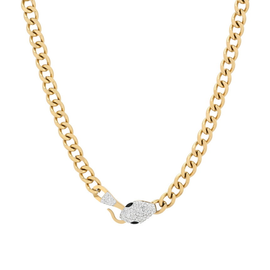 Collar en acero serpiente GB