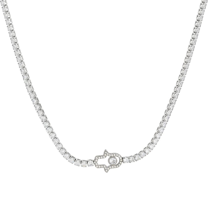 Collier rivière en acier main GB