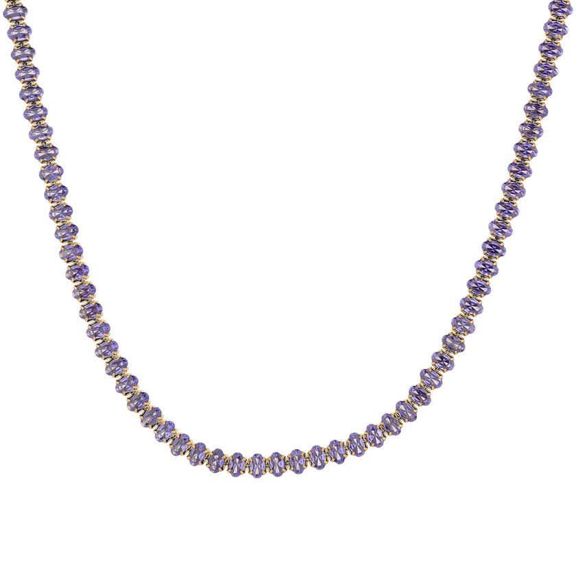 Collana in acciaio rivière ovale GB