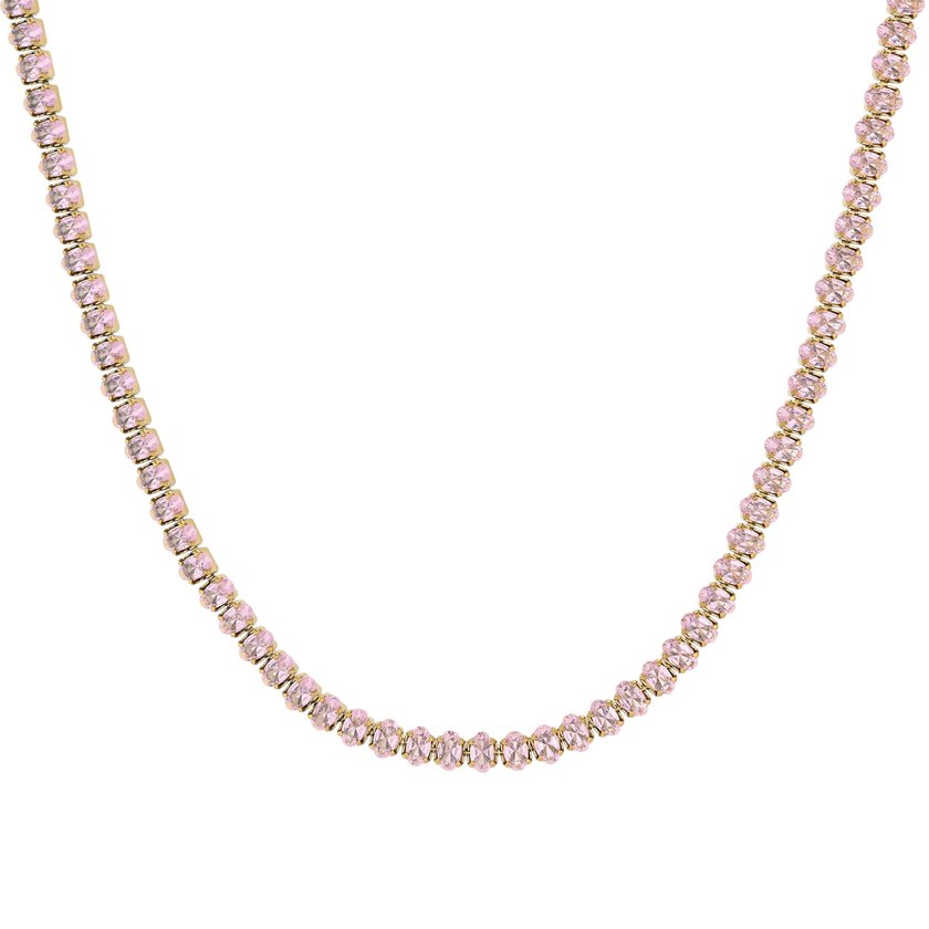 Collar en acero rivière oval GB