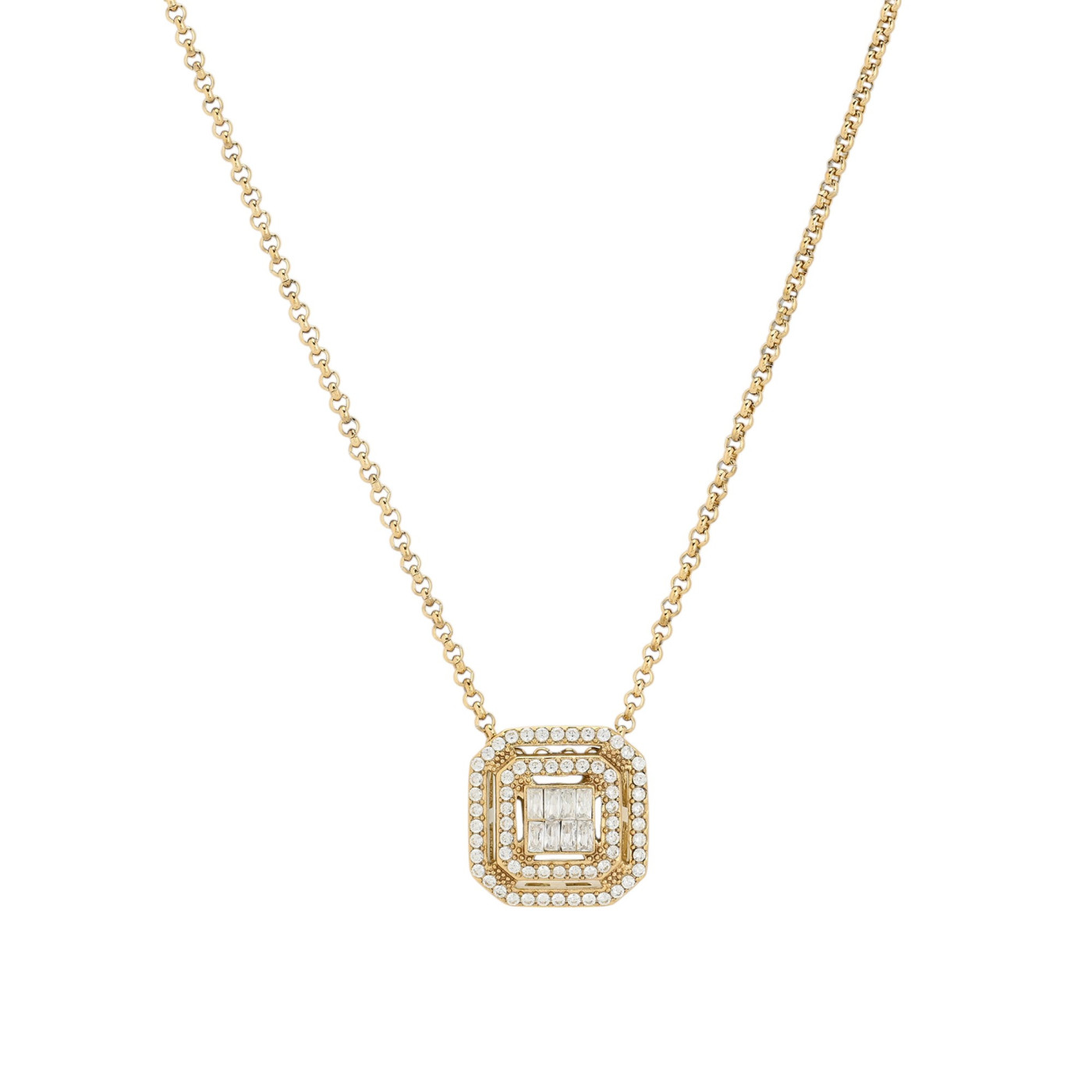 Colar Delicate quadrado brilhantes