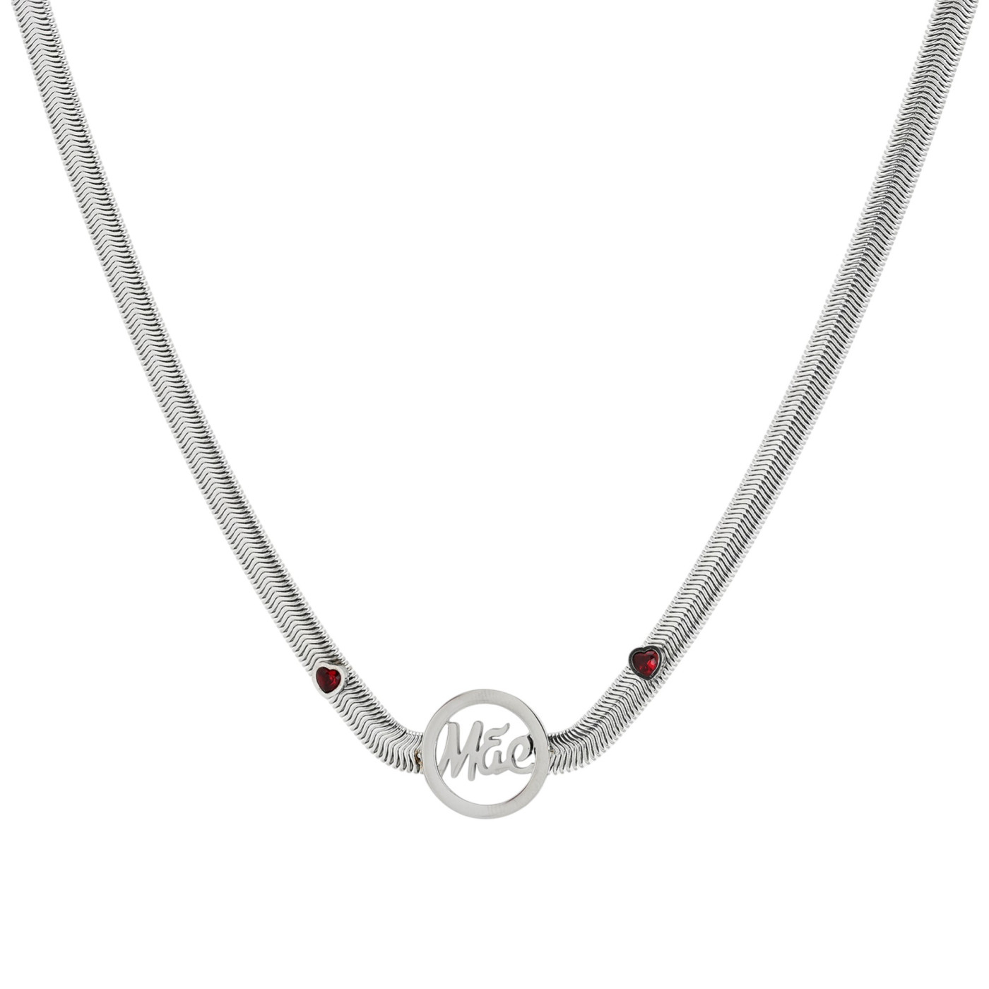 Collar Glamour Mãe y corazones