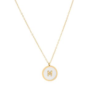 Collier Delicate initiale et nacre