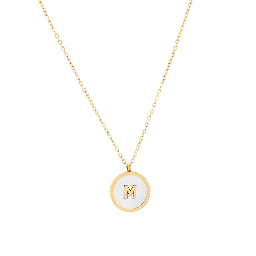 Collana Delicate iniziale e madreperla