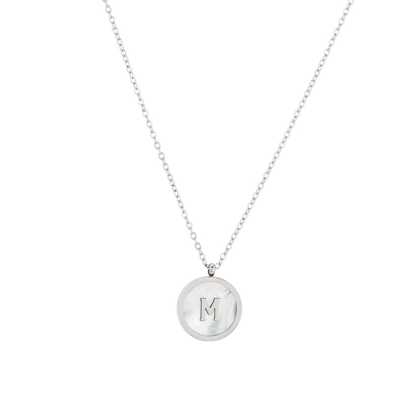 Collier Delicate initiale et nacre