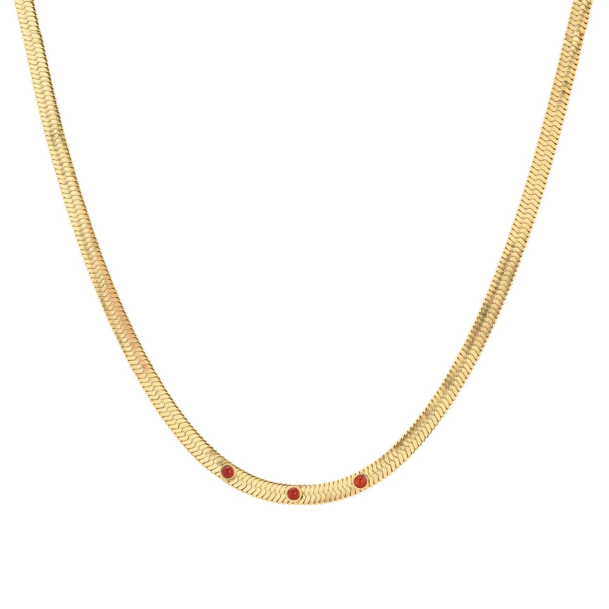 Collier Glamour maille snake