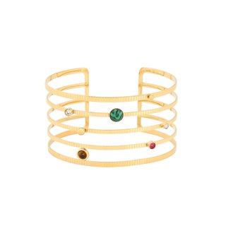 Pulseira rígida aço aros GB