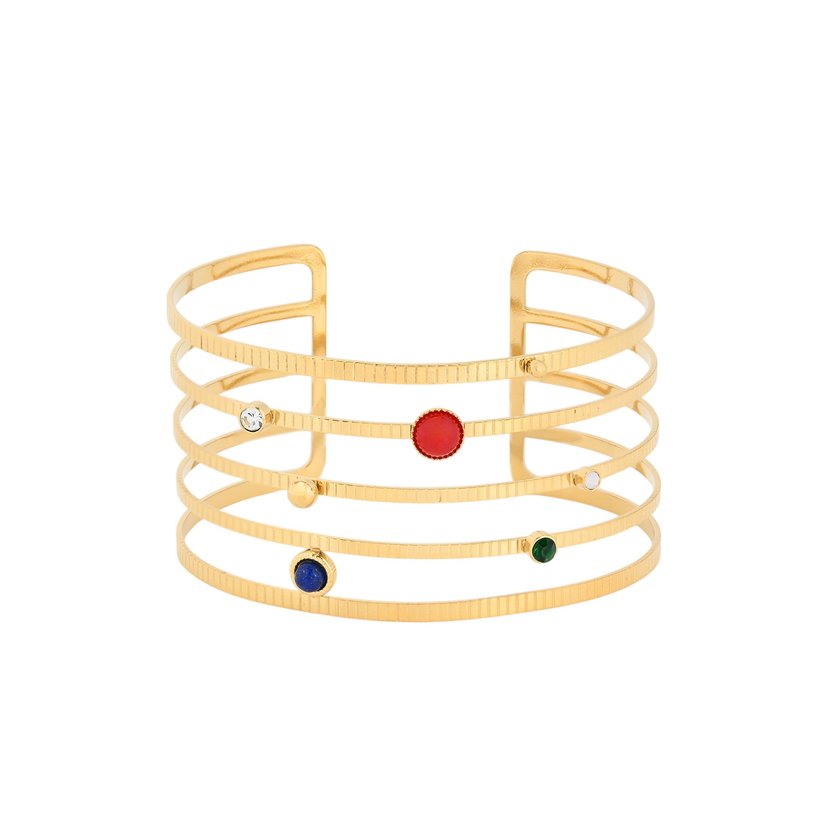 Pulseira rígida aço aros GB