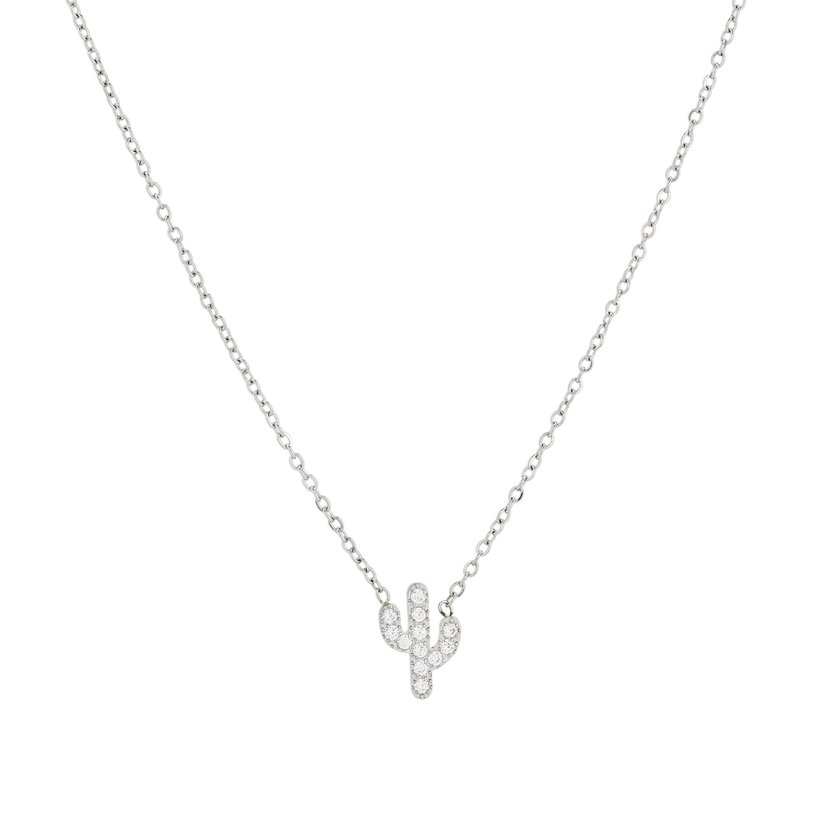 Collier Delicate avec cactus et zirconias