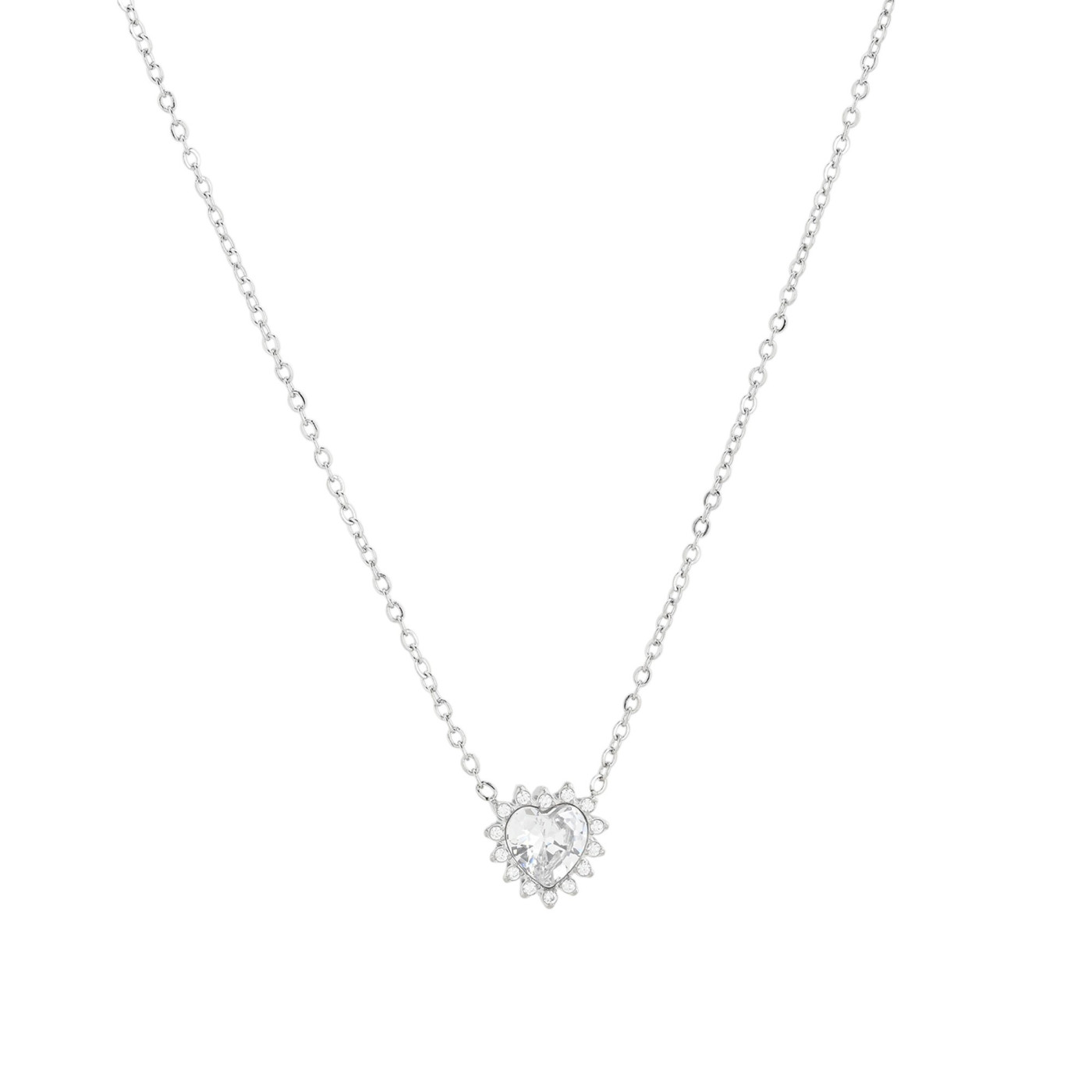 Collana Delicate cuore e zirconi