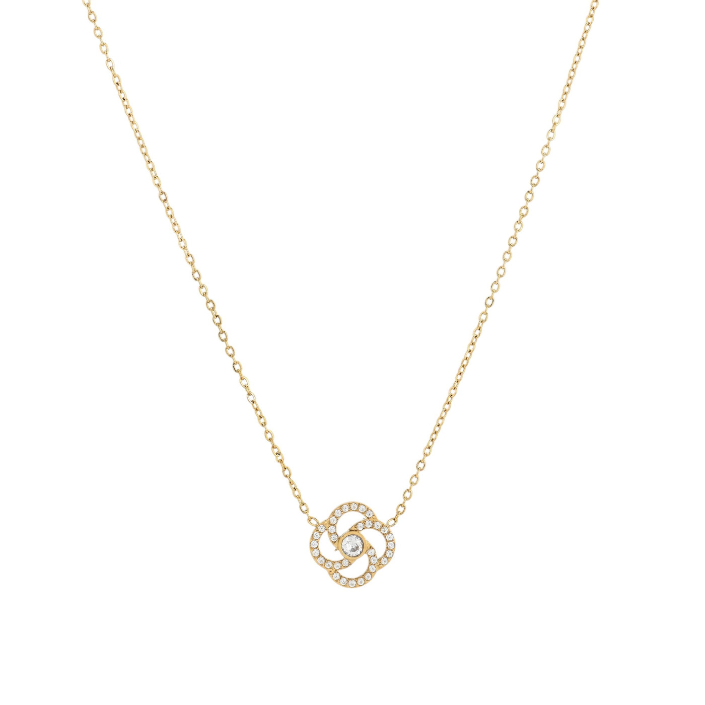 Collana Delicate con fiore e zirconi