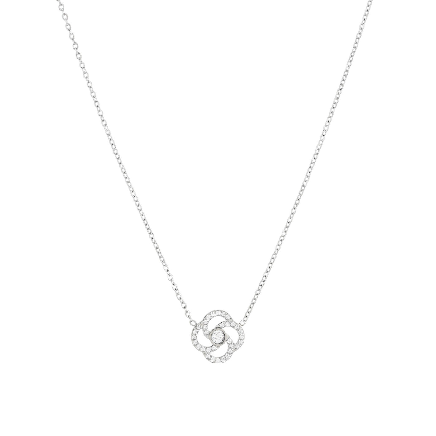 Collana Delicate con fiore e zirconi
