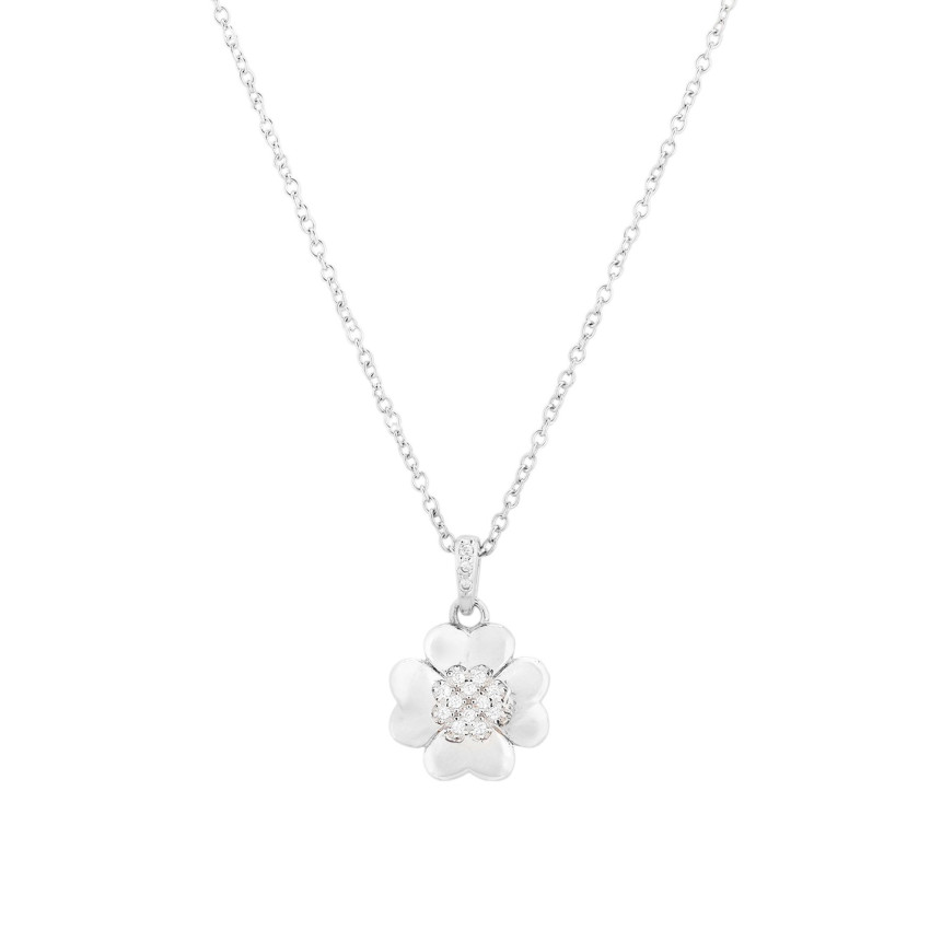 Collier Luxury trèfle avec brillants