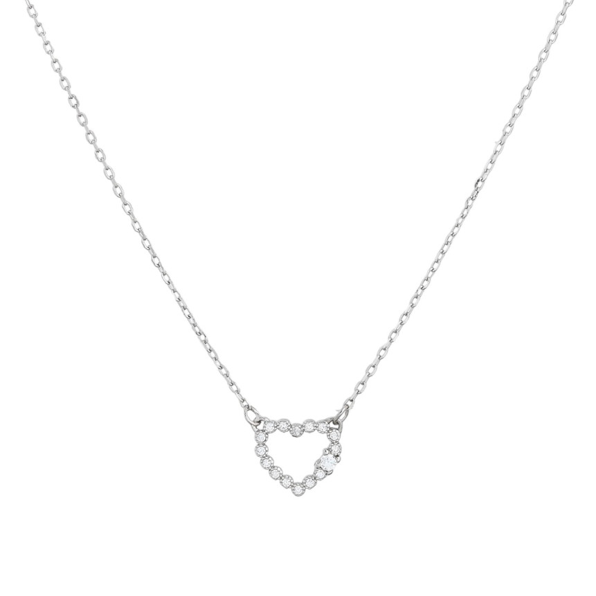 Collier S925 coeur avec pierre GB