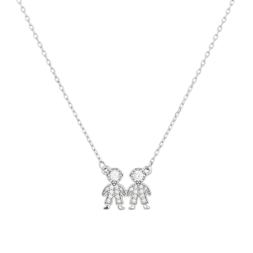 Colar S925 dois meninos GB