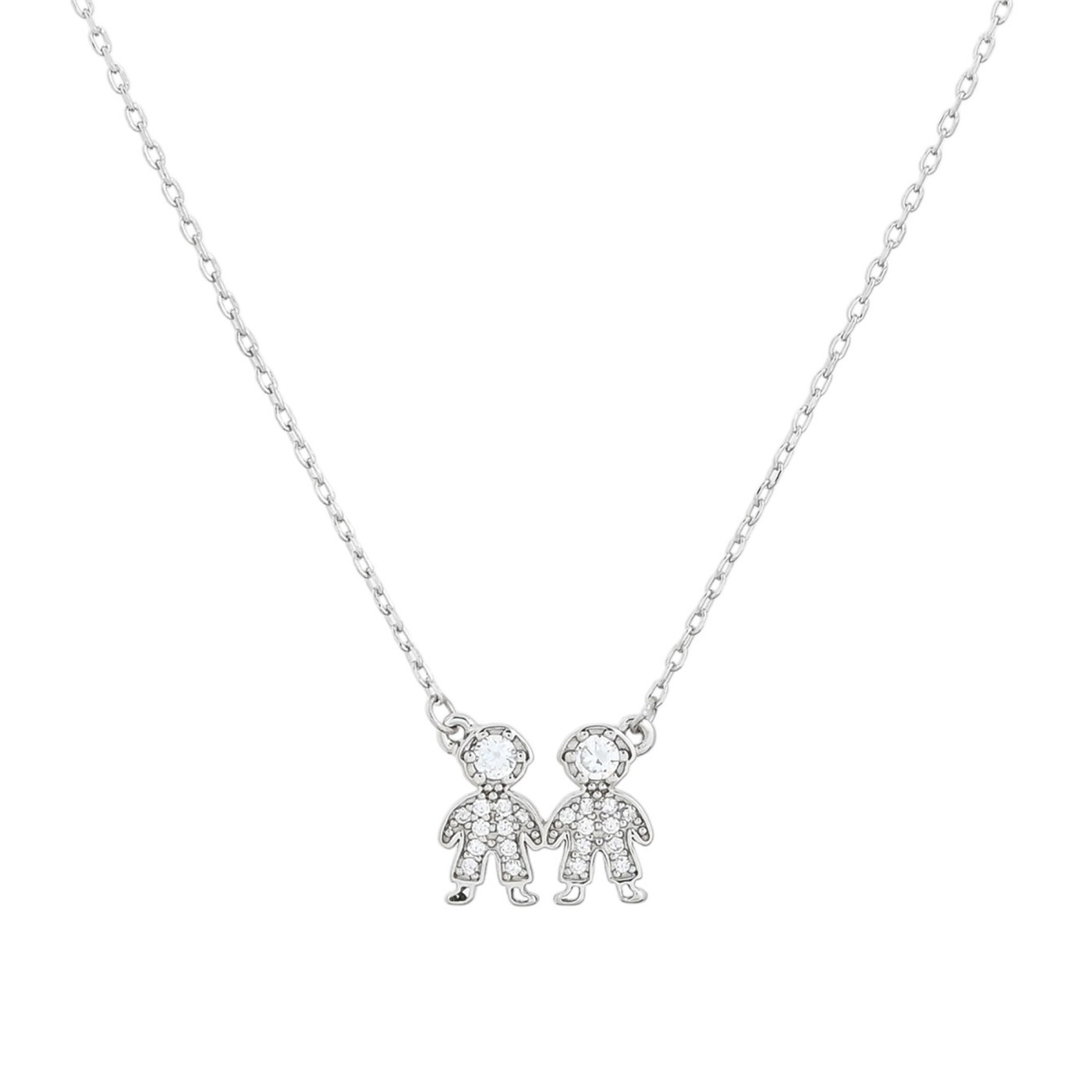 Two boys S925 necklace GB