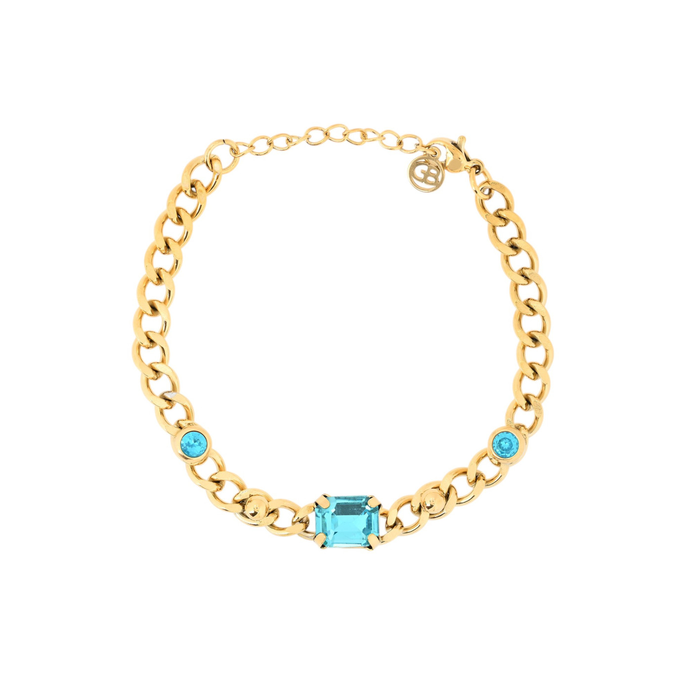 Pulseira em aço elos GB