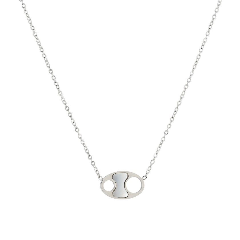 Collar en acero con nácar GB