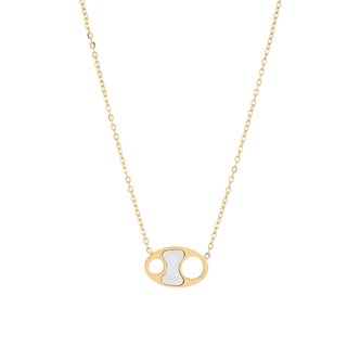 Collar en acero con nácar GB