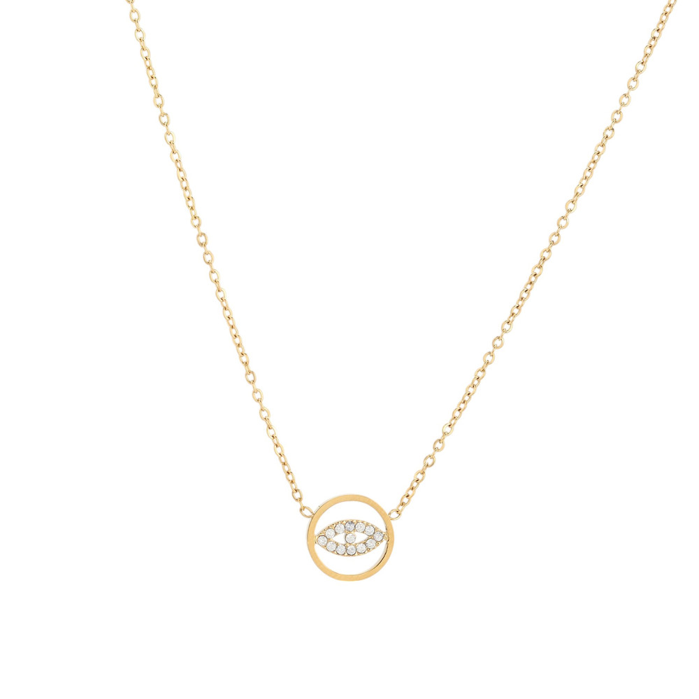 Collar en acero con ojo GB