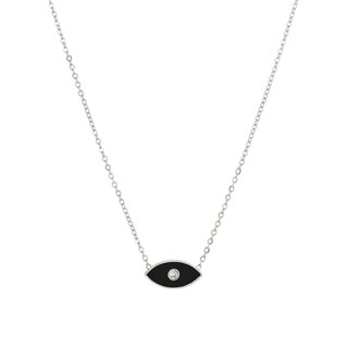 Steel necklace eye black GB