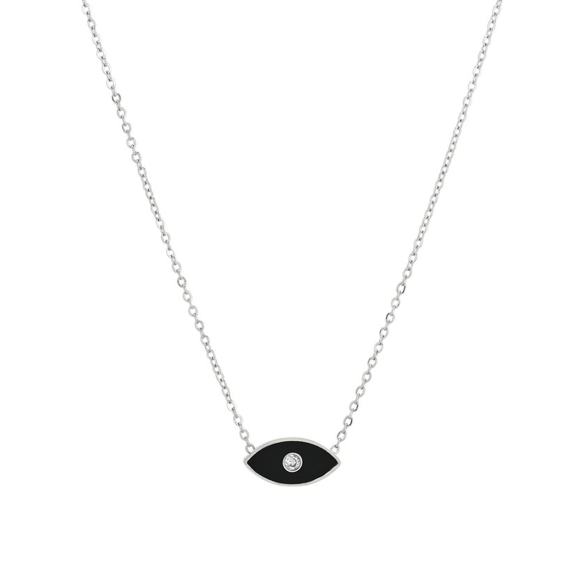 Collar en acero ojo negro GB