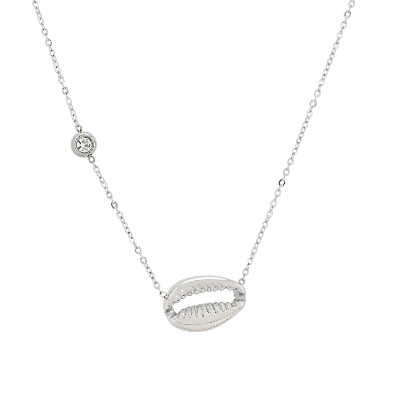 Collana in acciaio guscio GB